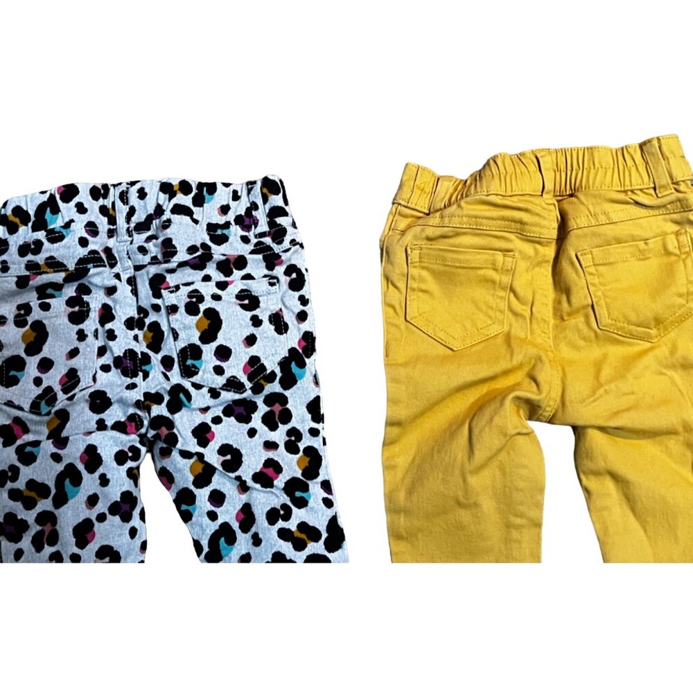Bundle of 2 Garanimals Baby Girls Pants Sz 12 Months Cute Animal Print and Brigh - Picture 7 of 8